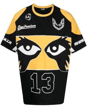 Haculla Super Premium Racer Panelled T-Shirt - Black