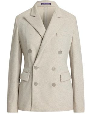 Ralph Lauren Camden Double-Breasted Tailored Blazer - Natural
