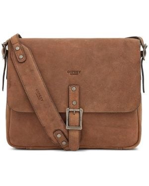 Osprey Clayton Buckle-Fastening Messenger Bag - Brown