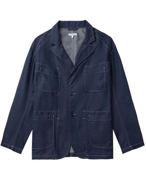 Engineered Garments Jacke Mit Kontrastnähten - Blau