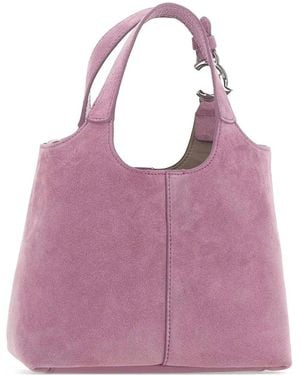 Coccinelle Small C-Easy Suede Tote Bag - Purple