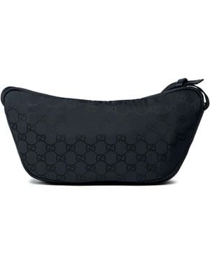 Gucci Large Nexus Gg Motif Cross Body Bag - Blue