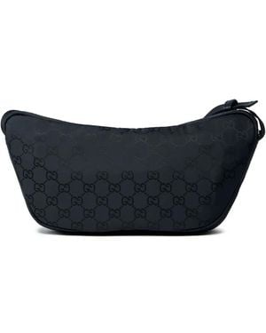 Gucci Large Nexus Gg Motif Cross Body Bag - Blue