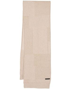 Billionaire Schal Im Patchwork-Look - Natur