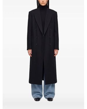 IVY & OAK Peak-Lapel Double-Breasted Coat - Blue