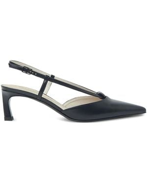 Peserico Slingback Pointed-Toe Pumps - Black