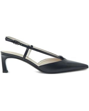 Peserico Pumps A Punta Con Cinturino Posteriore - Nero