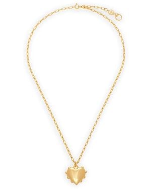 SANDRALEXANDRA Milagros Heart Necklace - Metallic