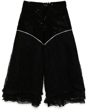 Comme des Garçons Wide-Leg Trousers - Black