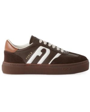 Furla Allegra Panelled Trainers - Brown