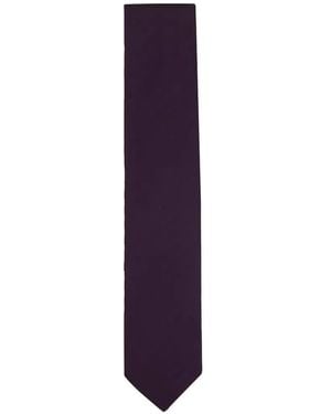 ZEGNA Herringbone Tie - Purple