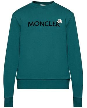 Moncler Logo-Print Sweatshirt - Green