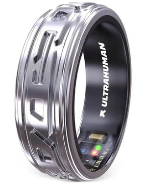 DIESEL Logo-Embossed Smart Ring - Blue