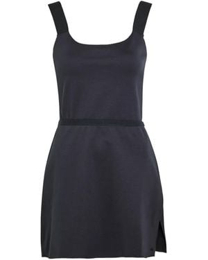 Spense Court Stretch-Design Sleeveless Tennis Dress - Blue