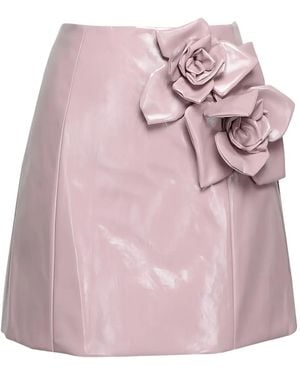 AKNVAS Liva Minirock Mit Blumenapplikation - Pink