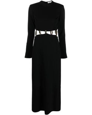 Jonathan Simkhai Cut-Out Detailing Round-Neck Dress - Black