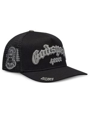 Godspeed Logo-Embroidered Trucker Cap - Black