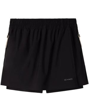 Sunnei Elastic Mini Skort - Black