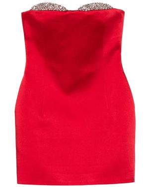 The New Arrivals Ilkyaz Ozel Noelie Strapless Mini Dress - Red