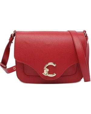 Coccinelle レザーショルダーバッグ - レッド