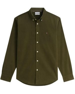 Tommy Hilfiger Button-Down Corduroy Shirt - Green