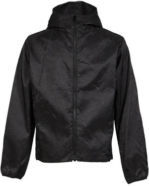 ryaw Inverted-Pleat Hooded Jacket - Black