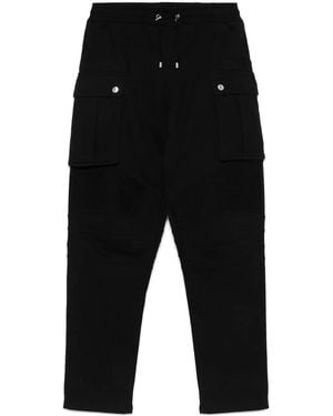 Balmain Jogginghose Mit Gerippten Einsätzen - Schwarz