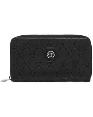 Philipp Plein モノグラム 財布 - ブラック