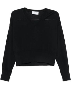 Daniele Fiesoli V-Neck Knitted Sweater - Black