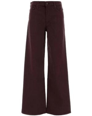 Mother The Rerun Wide-Leg Jeans - Purple