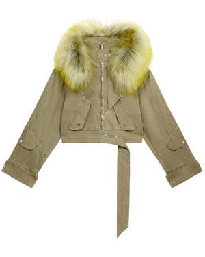Blumarine Hooded Jacket - Green