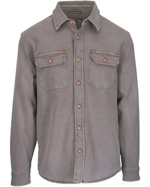 Faherty Flap-Pockets Shirt Jacket - Grey