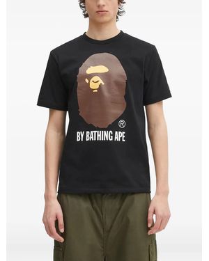 A Bathing Ape T-Shirt mit Logo-Print - Schwarz
