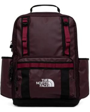 The North Face Base Camp Logo-Print Paneled Backpack - Red