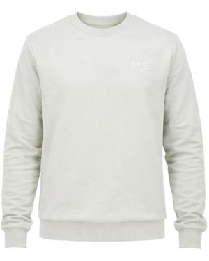 A.P.C. Rue Madame Logo-Detail Sweatshirt - White