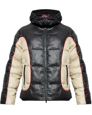 DIESEL W-Ostend-Wrd Hooded Jacket - Black