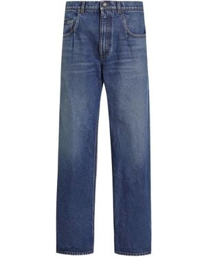 Dolce & Gabbana Jeans With Logo Appliqué - Blue