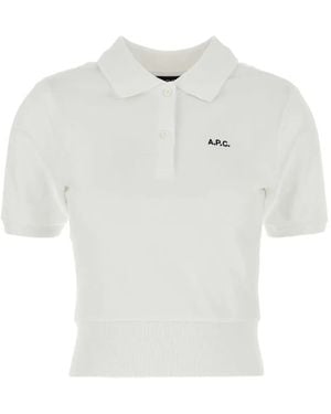 A.P.C. Cotton Polo Shirt - White