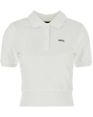 A.P.C. Cotton Polo Shirt - White