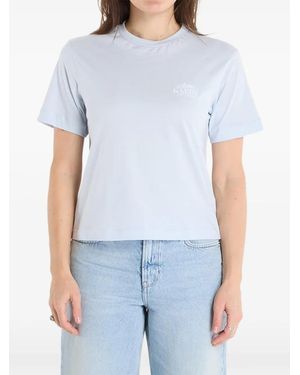 Calvin Klein Logo-Print T-Shirt - Blue