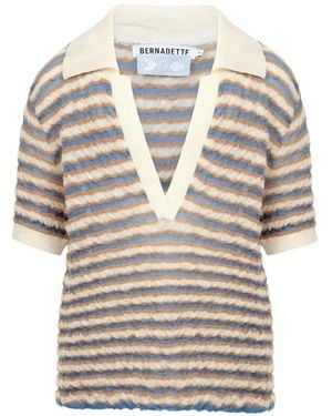 BERNADETTE Ophelia Polo-Collar Shirt - White