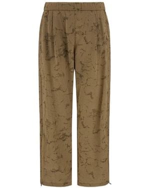 Laminar Jacquard Pants - Natural