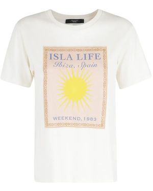 Weekend by Maxmara Pantera Printed T-Shirt - White