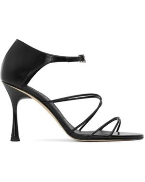 STUDIO AMELIA 90Mm Greta 90 Diamante-Buckle Heeled Sandals - White