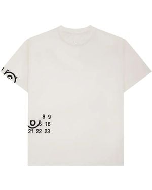 MM6 by Maison Margiela T-Shirt Numbers - Bianco