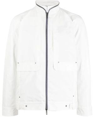Private Stock The Bureau Stand-Up Collar Jacket - White