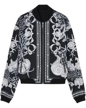 Versace Reversible Baroque Sea Jacket - Black