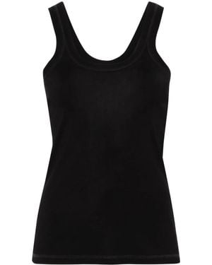 Lemaire Fine-Ribbed Tank Top - Black