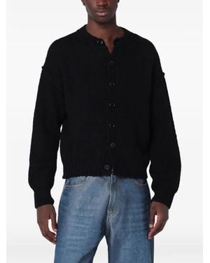Our Legacy Pitch Slub-Knit Cardigan - Black