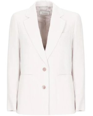 Peserico Single-Breasted Blazer - White